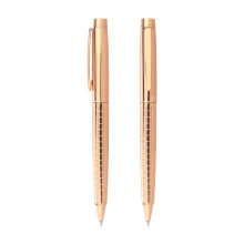 Rose Gold Metal Ballpoint Pen Business Promotional Gifts Promotional pour Office